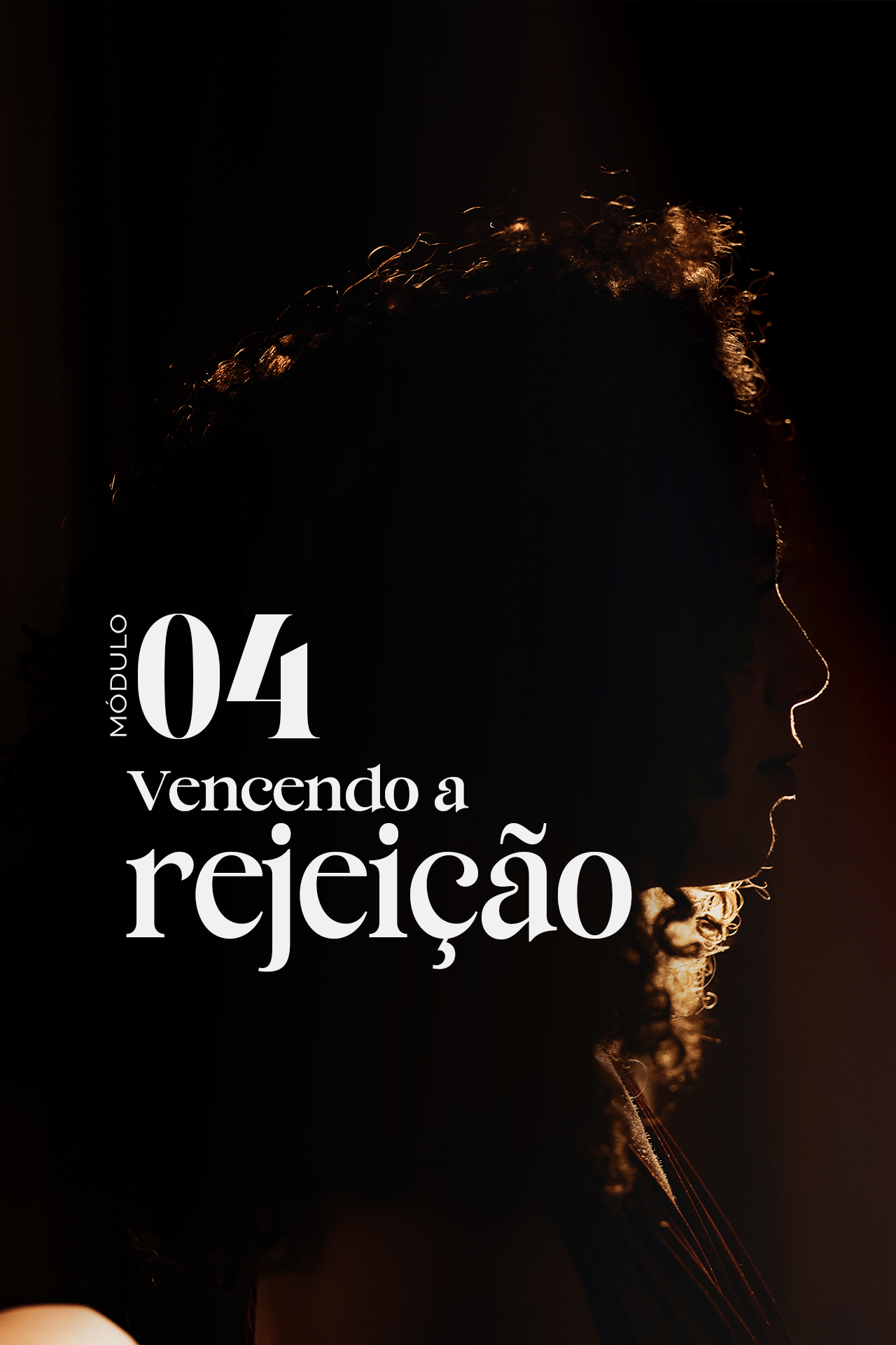 Silhueta em contraluz — vencendo a rejeição